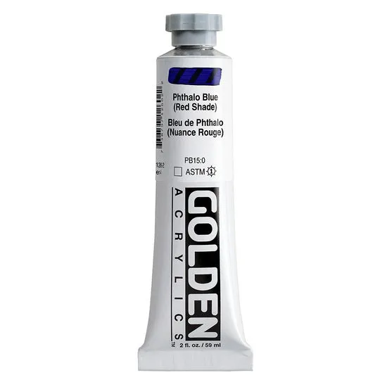 Acrylic heavy body - 2 oz phthalo blue red shade s4