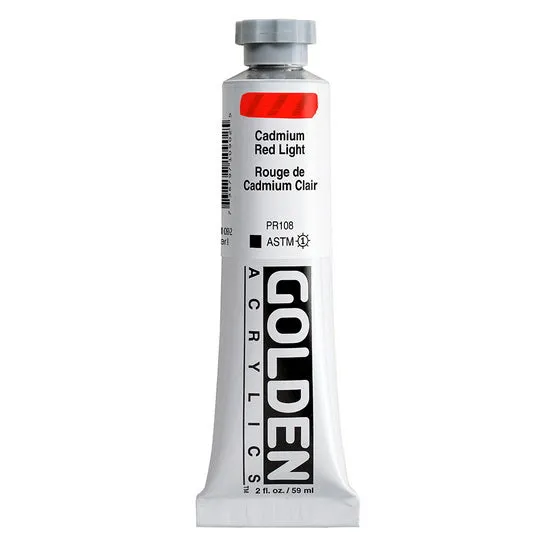 Acrylic heavy body - 2 oz cadmium red light s9
