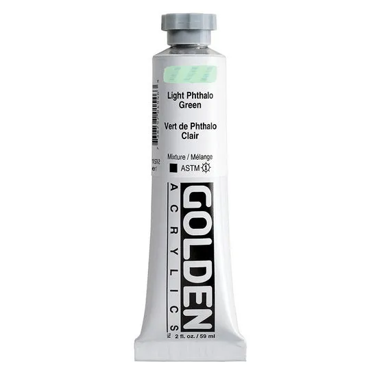 Acrylic heavy body - 2 oz phthalo green light s1