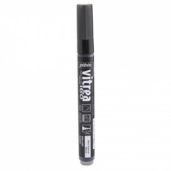 Glass marker - vitrea 160 - ink black gloss