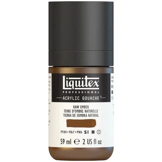 Acrylic gouache - 2oz - raw umber - s1