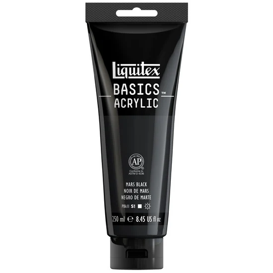 Basics acrylic - 8oz - mars black
