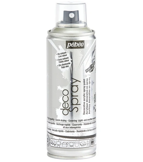 Acrylic spray - décospray - 200ml - silver