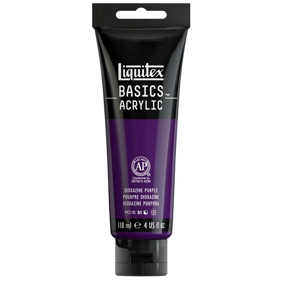 Basics acrylic - 4oz - dioxazine purple