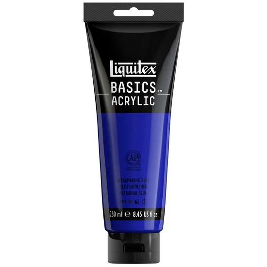 Basics acrylic - 8oz - ultramarine blue