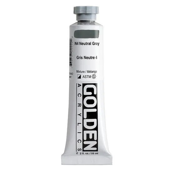 Acrylic heavy body - 2 oz neutral gray #4 s1