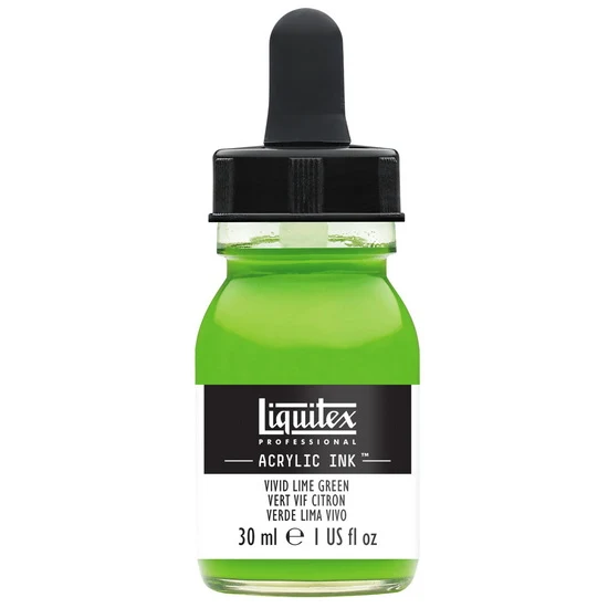 Acrylic Ink Vivid Lime Green- 30ml