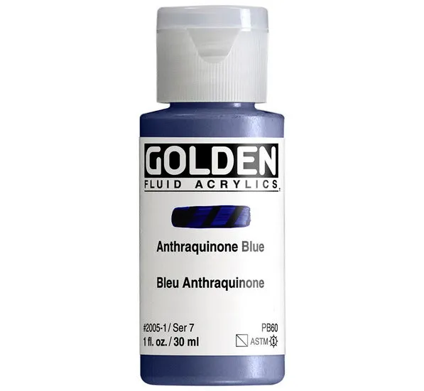 Acrylic fluid - 1 oz anthraquinone blue s7