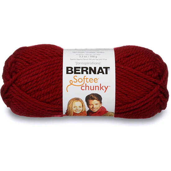 Softee chunky yarn #6 - 100gr - wine