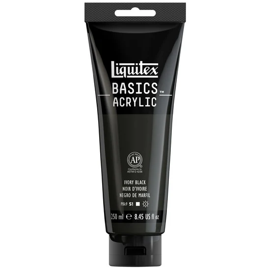 Basics acrylic - 8oz - ivory black