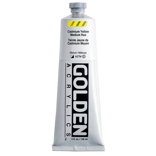 Acrylic heavy body - 5 oz cadmium yellow medium hue s4