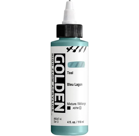 Acrylic high flow - 4 oz teal s3