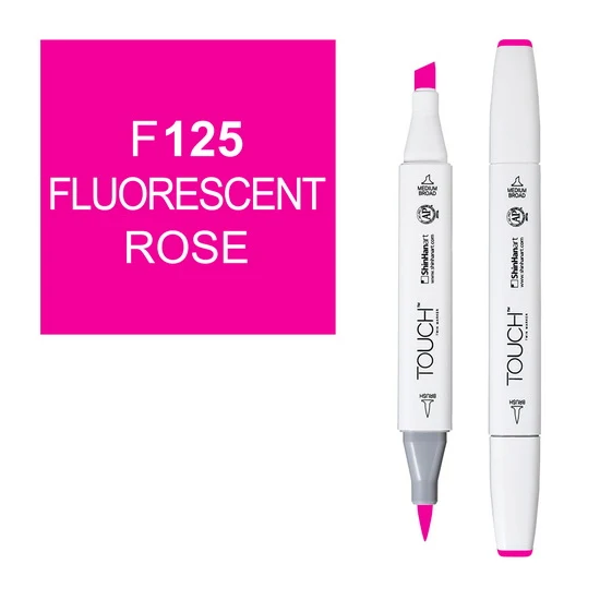Touch Brush Marker Fluo.Red