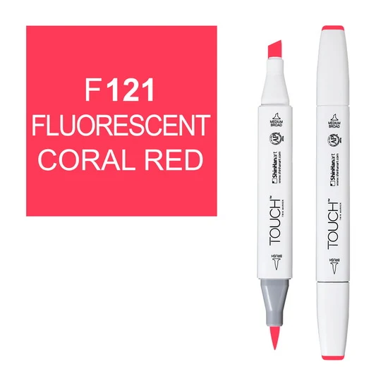 Touch Brush Mark Fluo.Coral Red