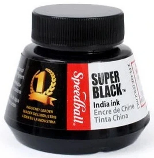 India ink – deep black - 2oz