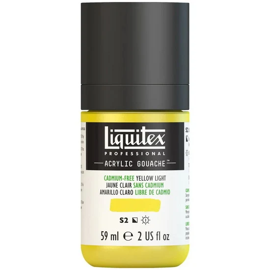 Acrylic gouache - 2oz - cadmium free yellow light - s2