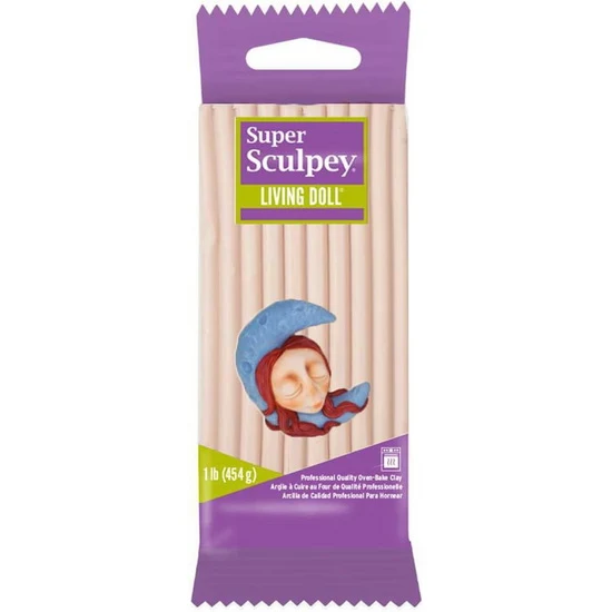 Super Sculpey Living Doll Oven-Bake Clay - LIGHT BEIGE