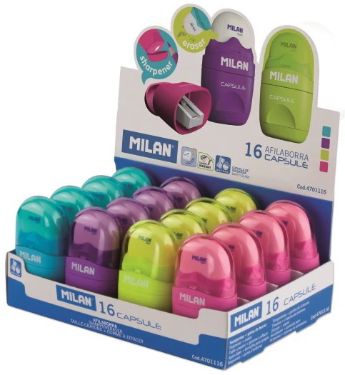 Taille-crayon et gomme à effacer Capsule 4AS