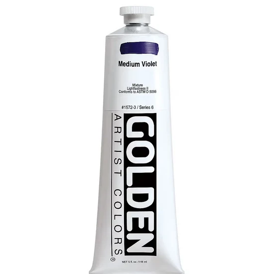 Acrylic heavy body - 5 oz medium violet s6
