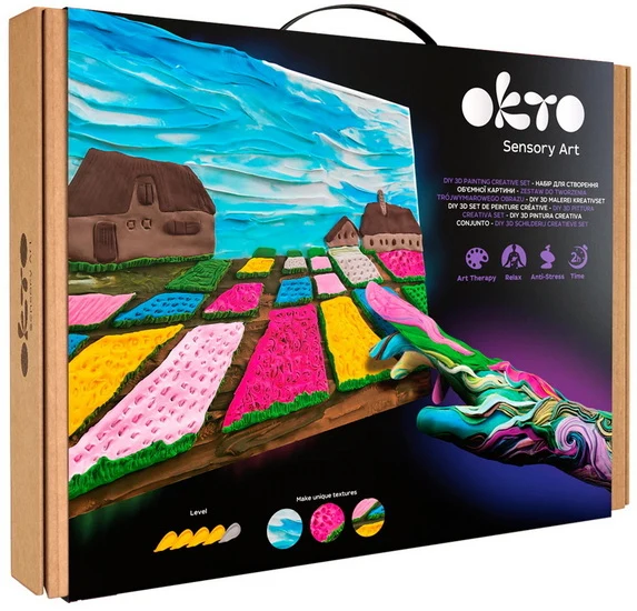 Ens. de peinture créatif 3D Jardin de fleurs Néerlandais