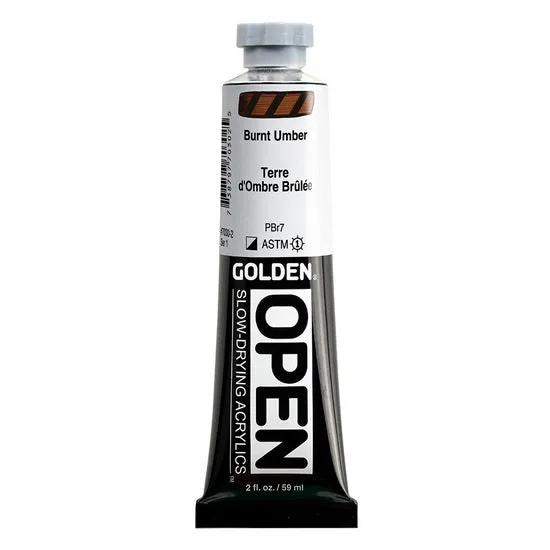 Acrylic open - 2 oz burnt umber s1