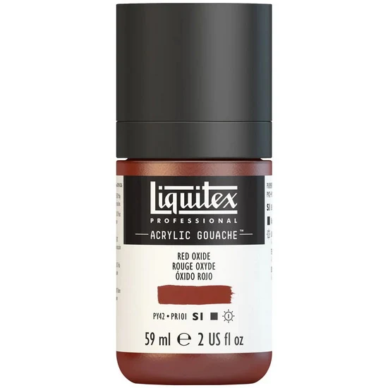 Acrylic gouache - 2oz - red oxide - s1