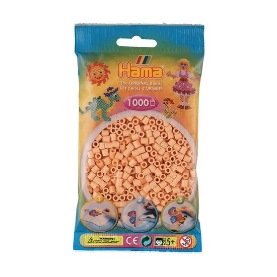 1000-Pack Hama Midi Beads - Light Flesh