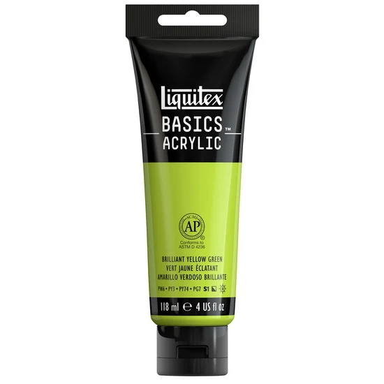 Basics acrylic - 4oz - brillant yellow green