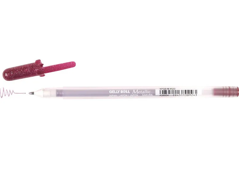 Gel pen gelly roll 0.4mm metallic burgundy