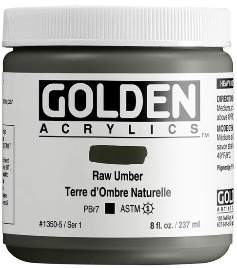 Acrylic high flow - 8 oz raw umber s1