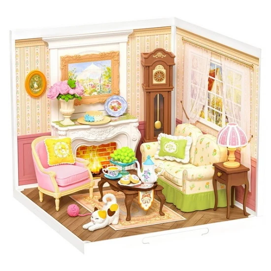 DIY Mini House - Holiday Tea Time