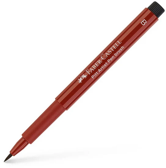 Pitt brush tip marker indian red