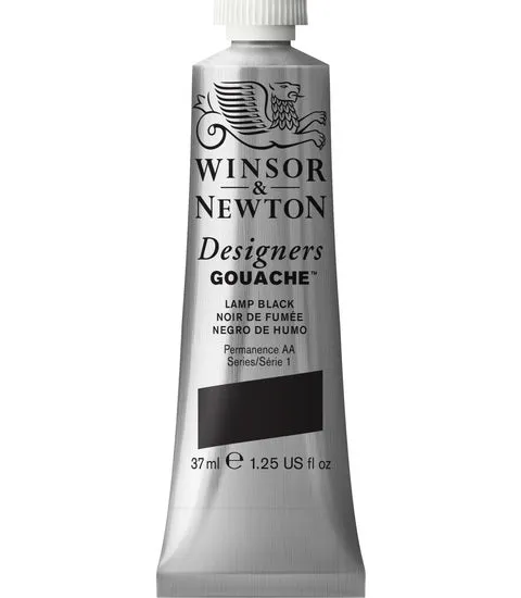 Designers gouache - 37ml - lamp black - s1