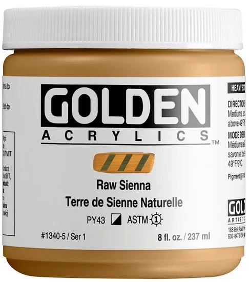 Acrylic high flow - 8 oz raw sienna s1