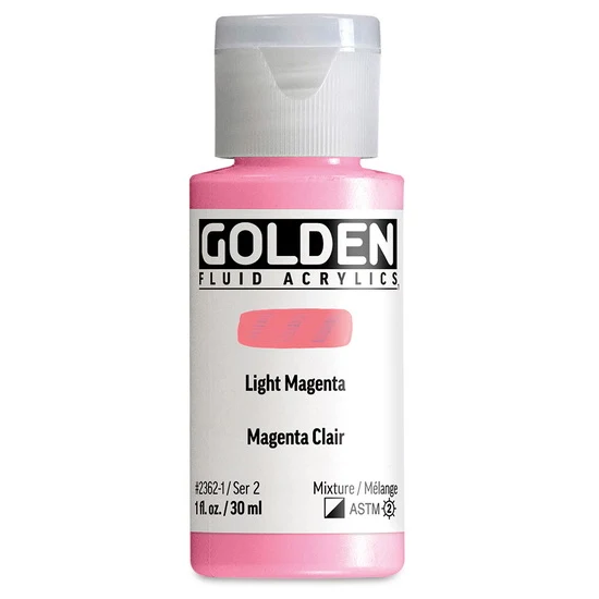 Acrylic fluid - 1 oz light magenta s2