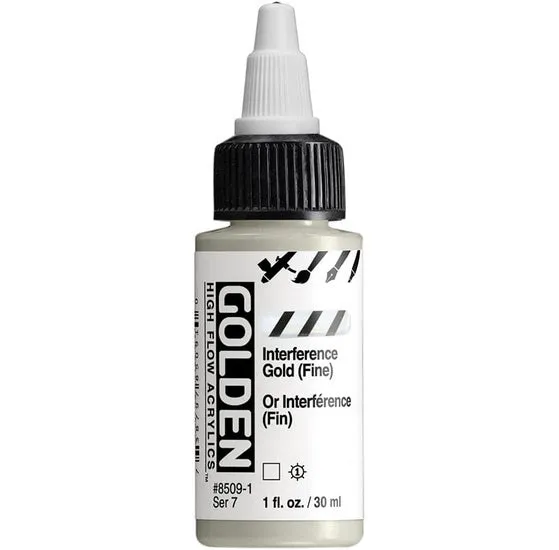 Acrylic high flow - 1 oz interference gold fine s7