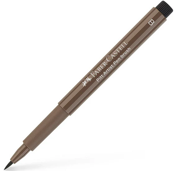 Pitt brush tip marker walnut brown