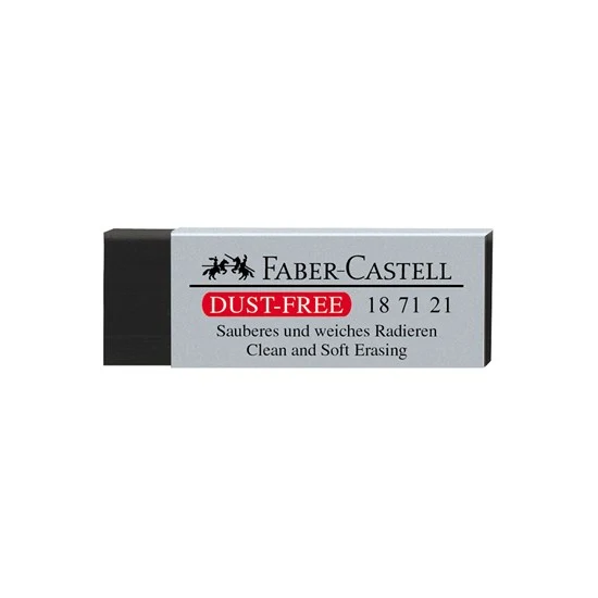 Dust-free eraser black