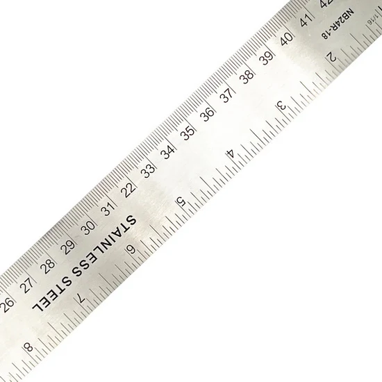 Stainless Steel and Cork Ruler - 18 INCH