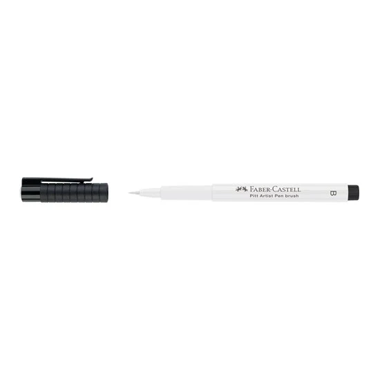 Pitt brush tip marker white