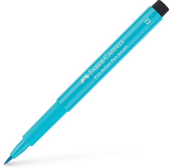 Pitt brush tip marker light cobalt turquoise