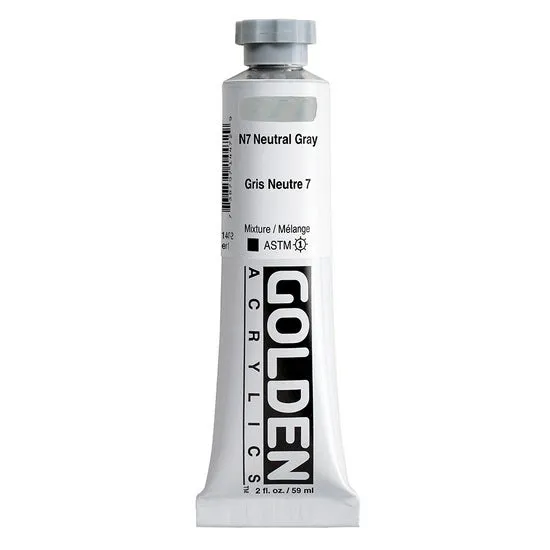 Acrylic heavy body - 2 oz neutral gray #7 s1