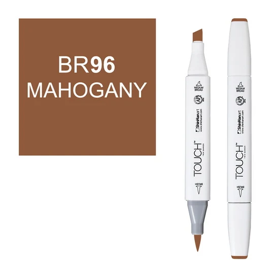 Touch Brush Marker Mahogany