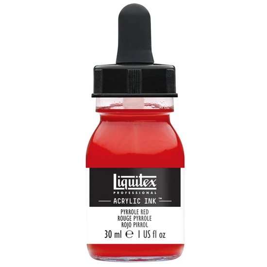Acrylic Ink Pyrrole Red- 30ml
