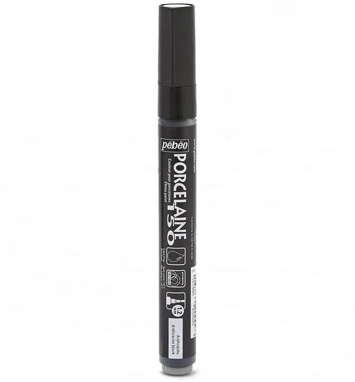 Porcelain marker - porcelaine 150 - 1.2mm - anthracite black