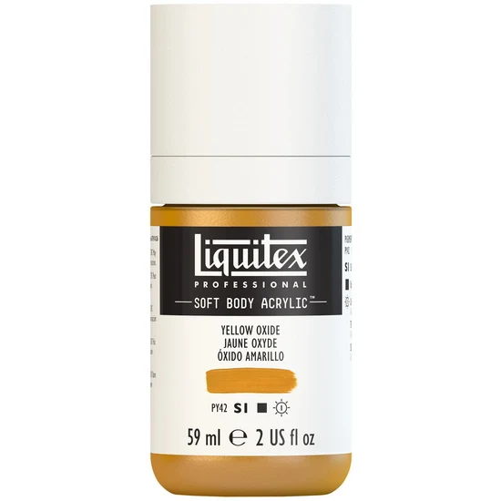 Soft body acrylic - 2oz - yellow oxide - s1