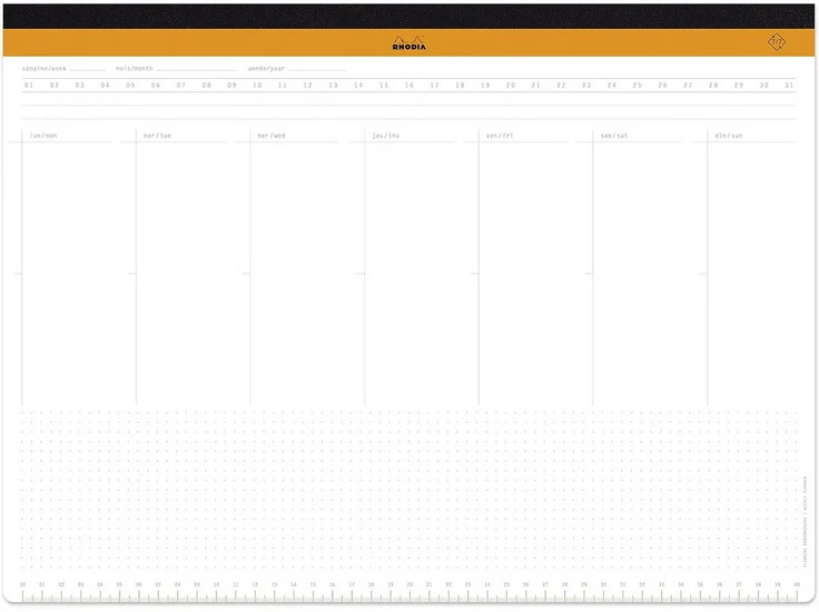 Undated Weekly Desk Pad - A3